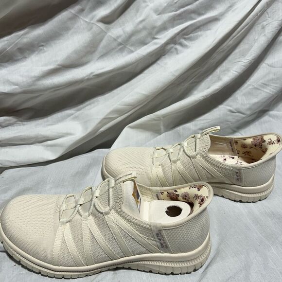 Skechers Slip-ins Virtue Washable Mesh Sneakers - Coral Bliss Natural Color - Picture 4 of 7